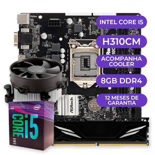 Kit Upgrade Gamer Intel Core i5-8500 + Cooler + H310 + 8GB DDR4