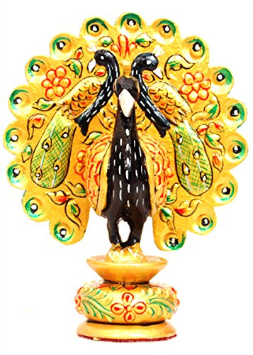 Vrindavan Bazaar Dancing Peacock NGP for Home Décor|Worship Accessory (Small)