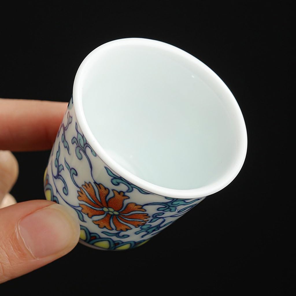 Filiżanka do herbaty chińska kuchnia filiżanka do herbaty właściciel domu kubek do herbaty ceramiczny pojedynczy kubek retro mały kubek do herbaty pojemnik do namaczania