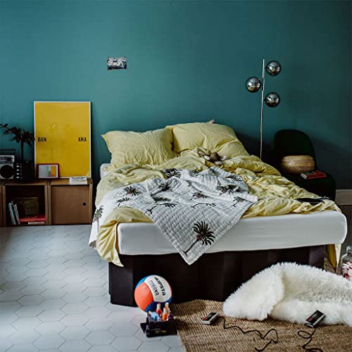 ROOM IN A BOX Bett 2.0 M/Schwarz: Klappbett aus Wellpappe 120 140 x 200 cm und Zwischengrößen. Auch als Gästebett. Lattenrost Nicht nötig.