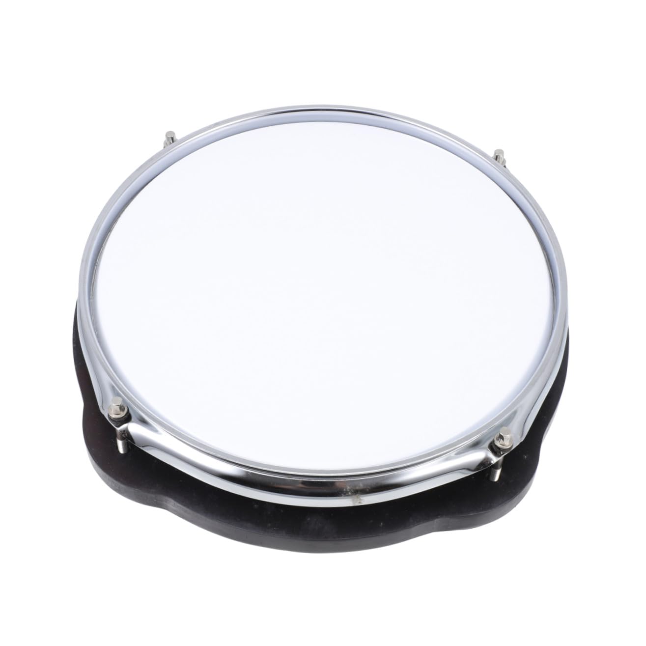 TOYANDONA Pad Riduzione del Volume Allenatore 10 Pollici in Pvc Batteria Bianco e Flessibile per Pratica di Percussioni e Strumenti Musicali