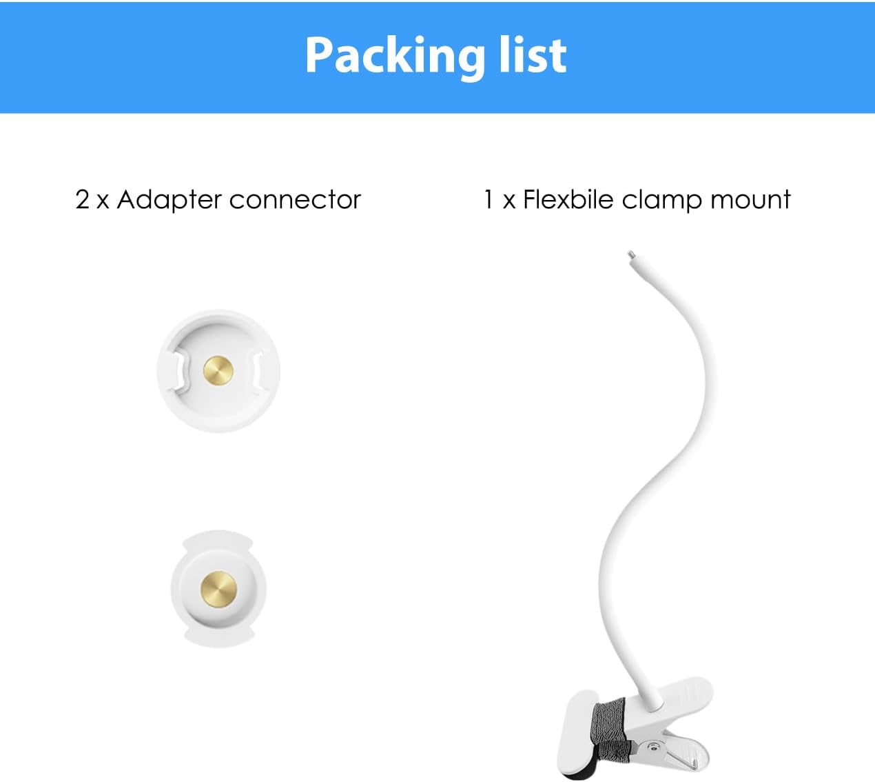 Baby 360°Flexible Monitor Mount Compatible for HelloBaby HB6560/ HB6550/ HB65/ HB40/ HB6339/ HB66/ HB6550 Pro