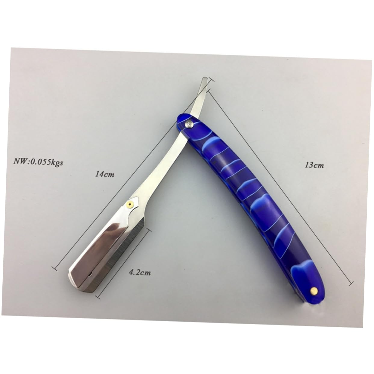 Healeved 2pezzi Rasoio Inossidabile Per Barber Shop Rasoio Vintage Per Strumento Per e