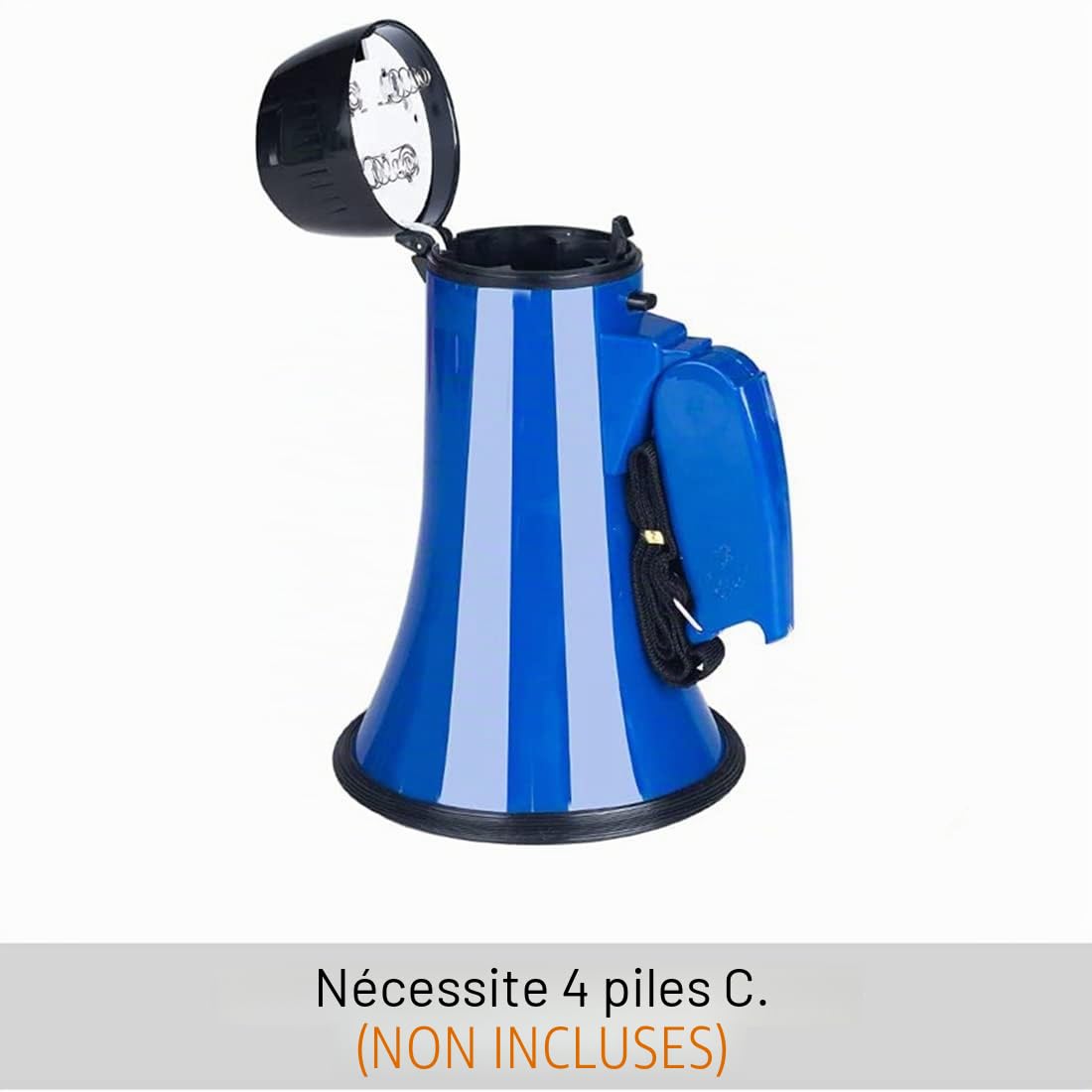Haut-Parleur MéGaphone Compact 25 W PA MéGaphone - avec SirèNe IntéGréE, Enregistreur Vocal, Ouvre-Bouteille,Bleu