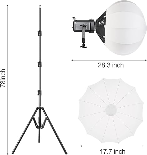 Miniatura 8 de GVM - Kit de luz de video RGB de 150 W, 2700 K ~ 7500 K, luz de video LED bicolor, kit de iluminación de estudio de fotografía con linterna softbox