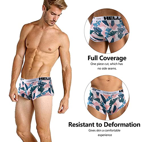 Underwear for Men Breathable Trunks Underwear Soft Cotton Boxer Briefs Multi-Pack4
