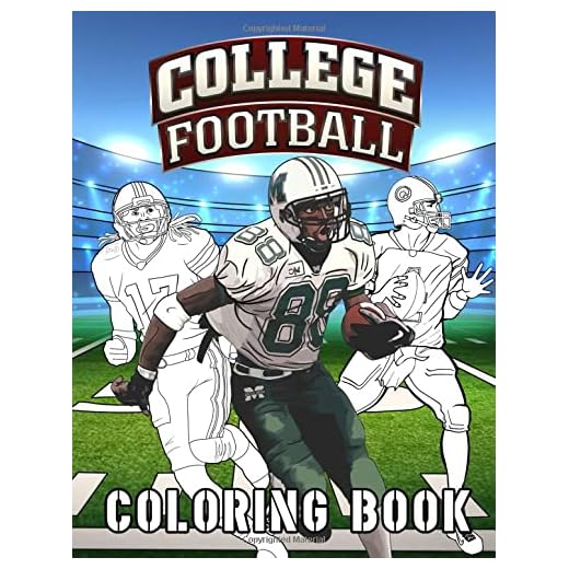 College Football Coloring Book: Team Logos Uniform Helmet Illustration Coloring Book For Adults Relaxation Gift