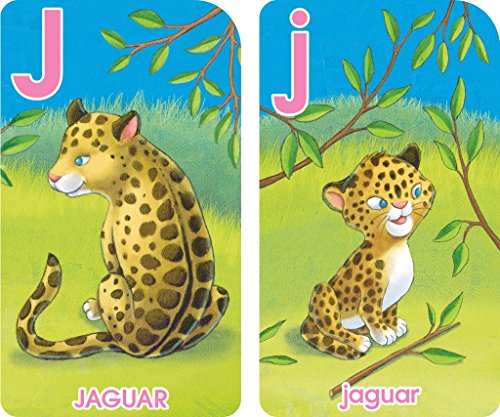 51BTba g3FL - School Zone - Go Fish Alphabet Game Cards - Ages 4 and Up, Preschool to First Grade, Uppercase and Lowercase Letters, ABCs, Word-Picture Recognition, Animals, Card Game, Matching, and More