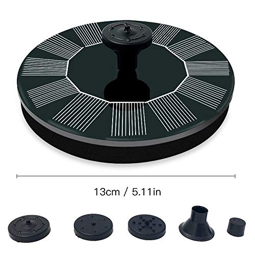Drijvende Bath Solar Waterspelpompen Pool Garde Patio Watering for Bird Bath Fountain tuin decor Outdoor Garden Supplies Accessoires voor fonteinfonteinen in de tuin (Color : 13CM) - Image 3