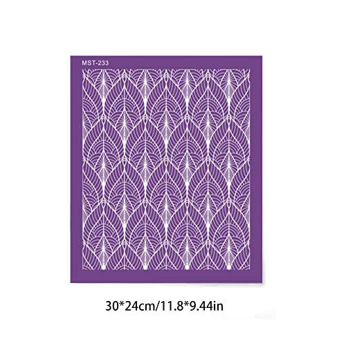 Uposao Cake Embossing Stencils - Image 3