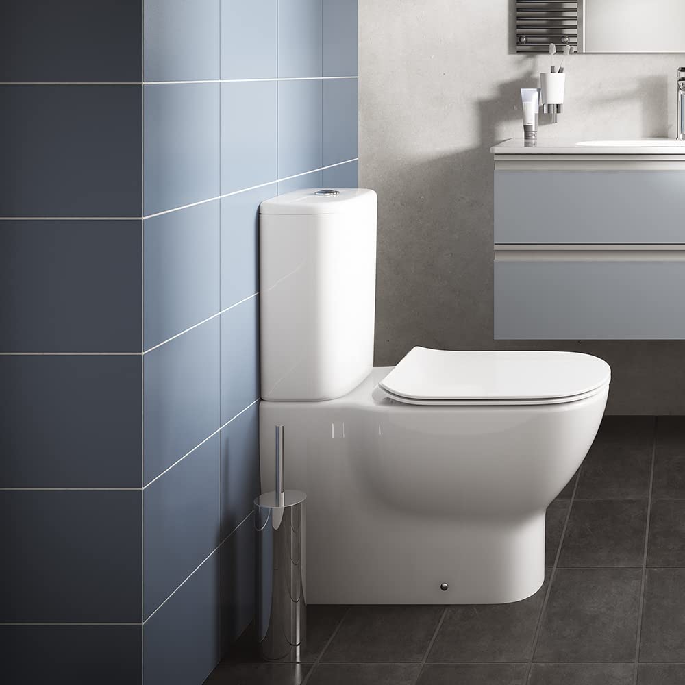 Ideal Standard A9108MY Serie IOM portascopino per installazione a pavimento, acciao inossidabile