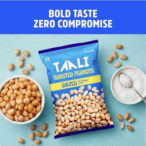 Image of Taali Roasted Salted Peanuts | Bharuchi Nuts | No Palm Oil, Rich in Protein, Not Fried, 150g (Pack of 3)