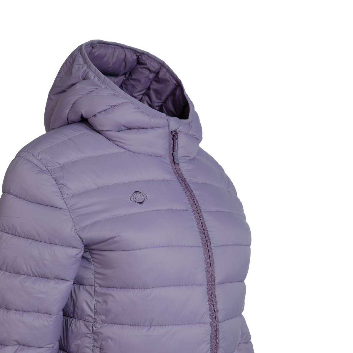 Izas Sindu W V2 Chaqueta Ultraligera de Mujer Mount-Loft para Outdoor y Climas Fríos, Resistente al Viento y Agua, Transpirable, Capucha Fija, Bolsillos con Cremallera, Plegable