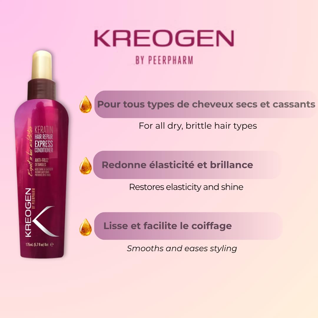 Arganicare | Collagen Leave-in Conditioner | Pflege für feines, brüchiges & geschädigtes Haar | Fülle & Glanz | Ohne Ausspülen | 400 ml