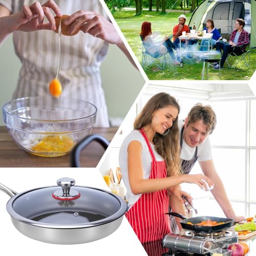 Set en titane contre les aliments attachés, poêle stable et robuste