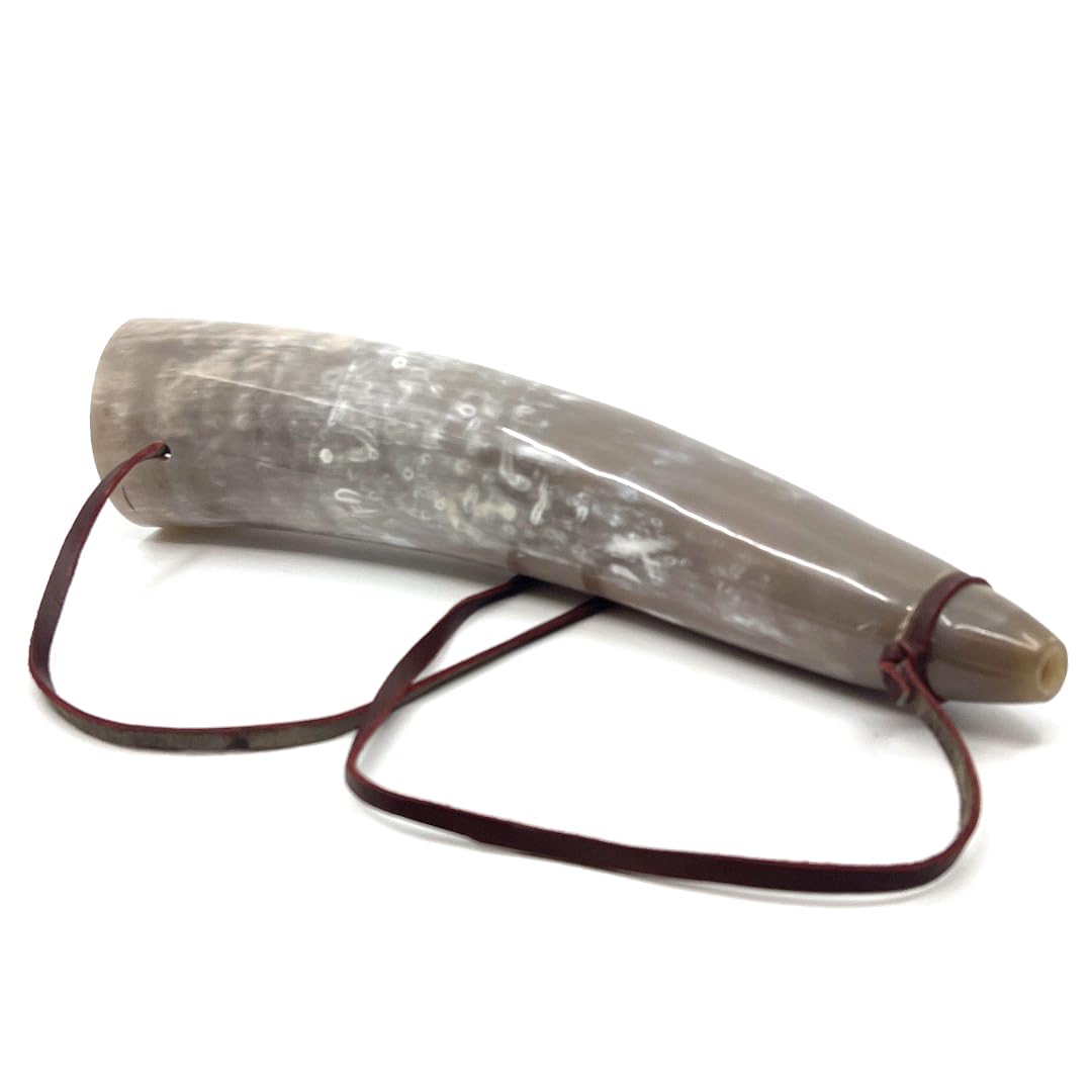 HORNCRAFT Corneta de cuerno de buey | Cuerno de guerra vikinga | Trompeta con sonido de batalla | 17 pulgadas | Luz grande | Caza estilo trompeta | Perfecto para recreación