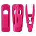 Trgowaul Hot Pink Velvet Hangers Clips, 20 pc Pants Hangers Velvet Clips, Strong Finger Clips Perfect for Thin Velvet Hangers