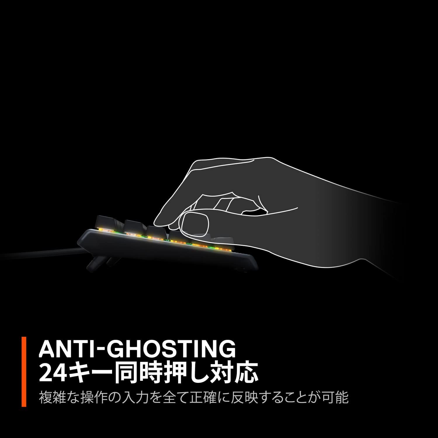 SteelSeries Gaming Keyboard, Numeric Keypadless, Wired Apex 3 TKL US, English Layout, Quiet Switch, IP32 Splashproof, Supports Press 24 Keys Simultaneously, Black