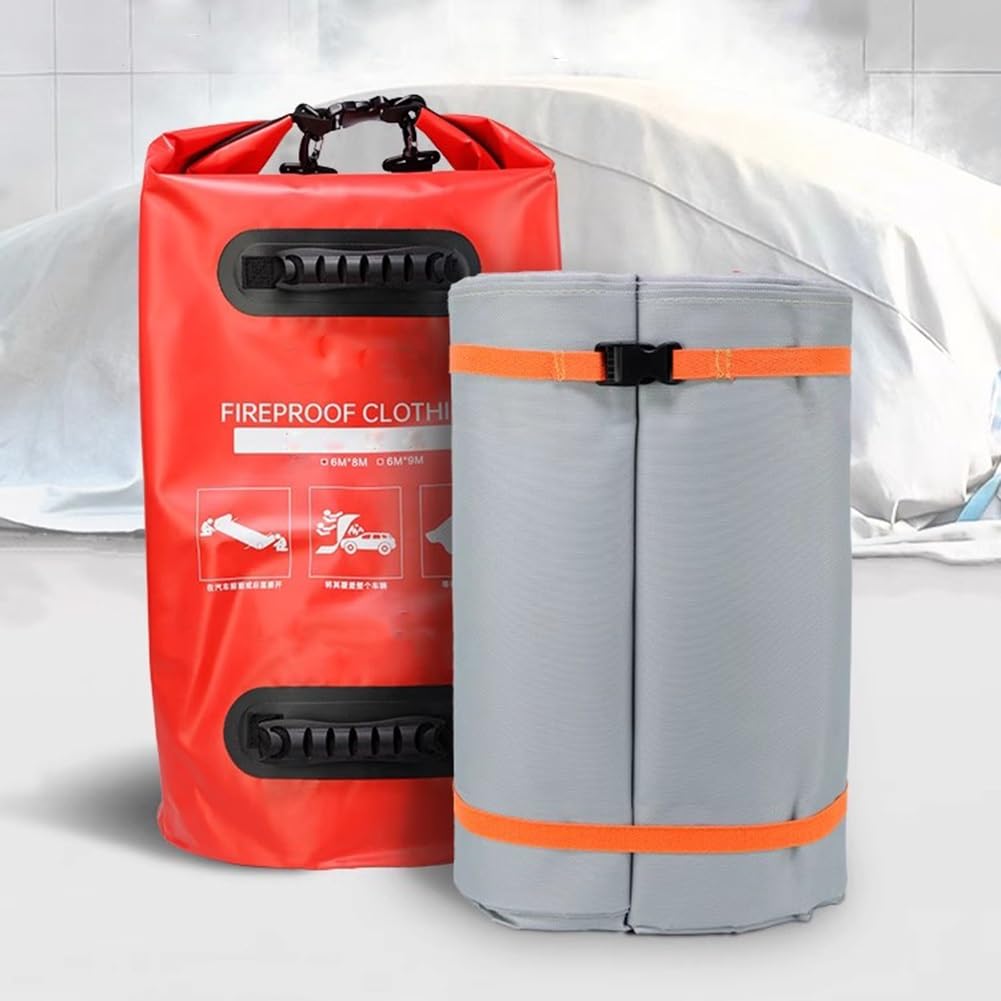 Couverture anti-incendie pour voiture électrique et thermique au format premium 9,9' x 13,2'