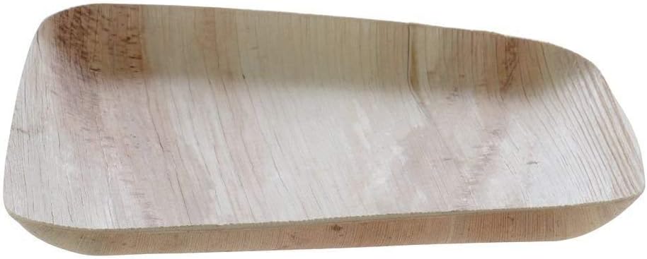 Verterra Compostable Palm Leaf 8-inch Square Disposable Bowl, Heavy Duty, Eco-Friendly, Sustainable Dinnerware for Weddings, Events, Parties (300-Pack)