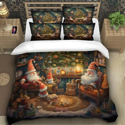 Parure de couette de Noël Super King en microfibre hypoallergénique de qualité supérieure