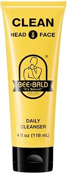 Bee Bald CLEAN Daily Head & Face Cleanser, Refreshes and Thoroughly Washes, Premium Bald Head Care for Men and Women, 4 fl Oz