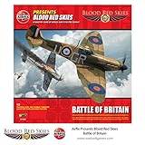 Airfix Presents Blood Red Skies Battle of Britain 1:72 WWII Air Combat Tabletop War Game Starter Set...