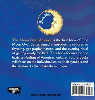 Perfect Paperback The Moon Over America Children’s Book by Janie Mac | A Fun Educational Book for Children | Creative Rhyming & Stunning Photos Book