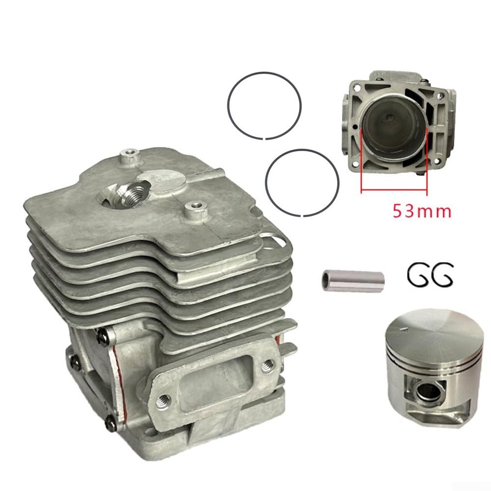 Kit pistone cilindro, 1 set per soffiatore a foglia di ricambio P100006300 compatibile con modelli PB-8010 PB-9010 Ripristina le prestazioni del motore appassionati di riparazione fai da te