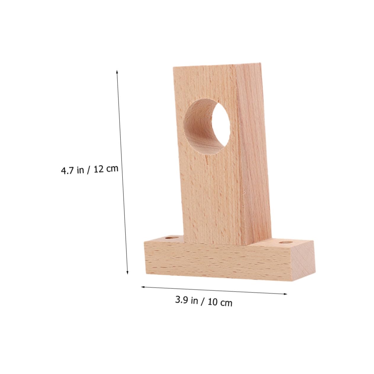 Supporto per Bastoni da Tende in Legno Beige 4 Pezzi, Resistente e Facile da Installare, per Camera da Letto e Studio