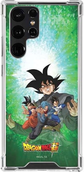 Skinit Clear Phone Case Compatible with Galaxy S22 Ultra - Officially Licensed Dragon Ball Super Fate of The Future Design