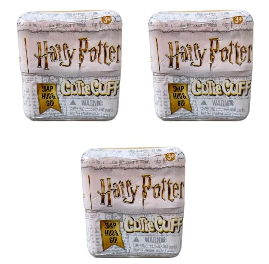 Disney Cutie Cuff Plush Slap Band - Steering Wheel Buddy - Mystery Capsule (1 of 6 Figures at Random) Collect Them All! ((3) Potter Mystery Capsule) โ image 1