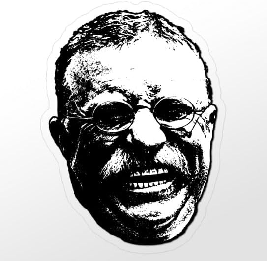 CafePress Laughing Teddy Small Die Cut Sticker, 3"x4" Clear