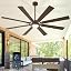 Brown Finish + Woodgrain Fan Blades