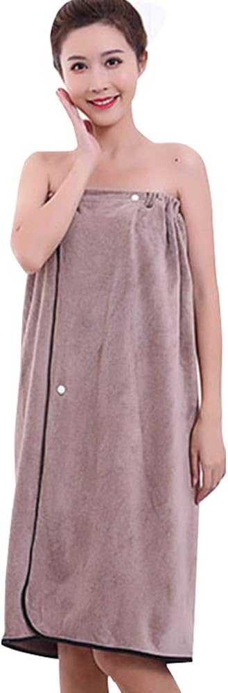 吸水速乾バスタオル 着るバスタオルレディース マイクロファイバー 和風 ラップタオル 大人 無地 バスタオル 大判 ずり落ちない お風呂上がり エステサロン スポーツジム 温泉旅行用 80Cm*135Cm(コーヒー)