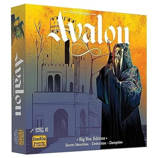 Indie Boards and Cards, The Resistance - Scatola grande Avalon, gioco di carte, età 14+, 4-10 giocatori, 30 minuti di tempo di gioco, IBCAVABB1