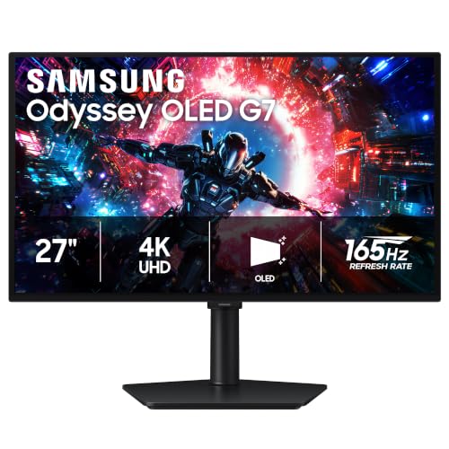 Image of Samsung 27 inch Odyssey OLED G7 (G70SH) 4K 165Hz Gaming Monitor