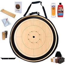 The Crokinole Canada Bundle with Branding - Tournament Style Crokinole Board Game Bundle Meets NCA Standards