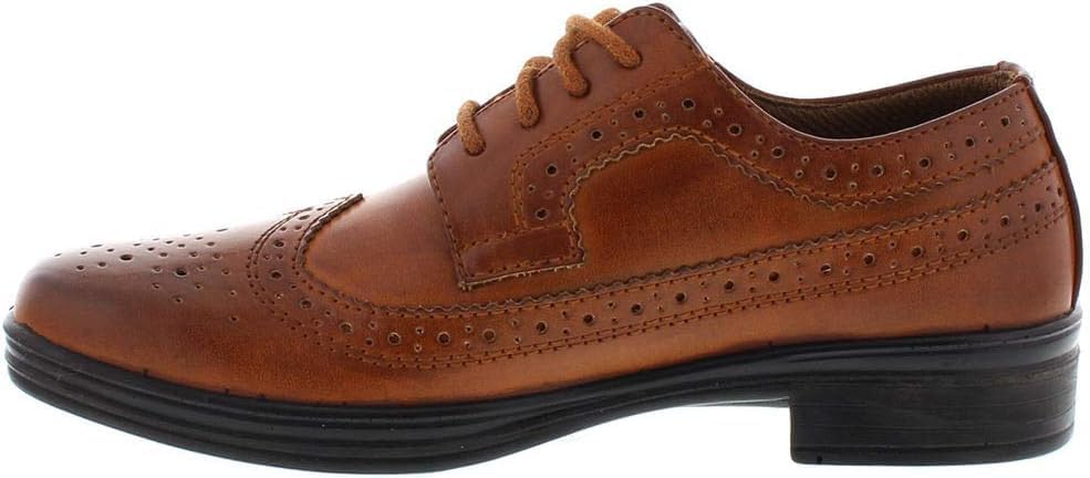 Deer Stags Boys' Ace Formal Dress Shoes Wingtip Brogue Oxford for Church, School Uniform, Graduation/Luggage - Image 8