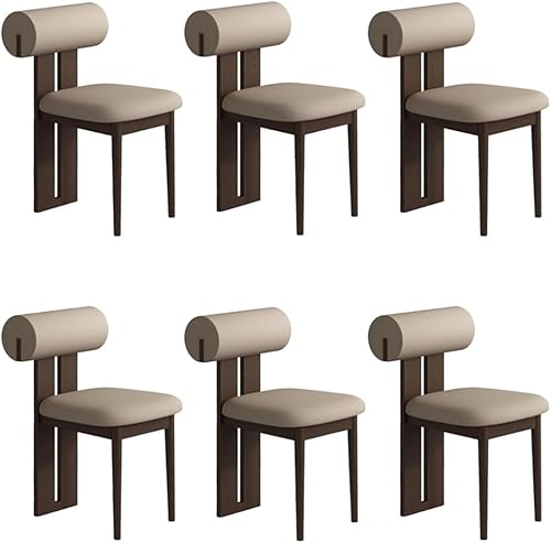 Miniatura 29 de YVYKFZD Juego de sillas de comedor de madera, sillas de cocina tapizadas, silla de comedor sin brazos, silla de sala de estar única, para oficinas,