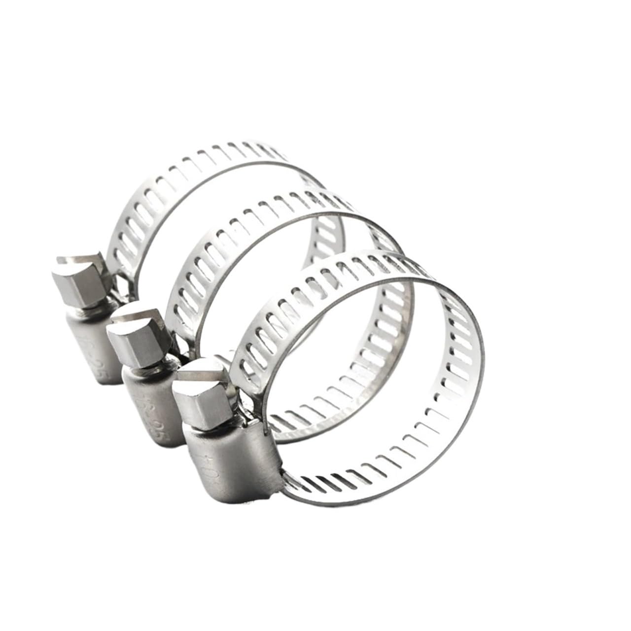Abrazadera De Acero Inox Fontanería Fijación | Ajustable, hermético, inox, de tubería, paquete múltiple(400-500mm)