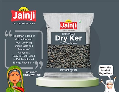 Image of Jainji Rajasthani Ker /Kair (500 GM) | Dry Vegetable | Kair Sangari | Sukha Saag /Sabji | Authentic, Pure & Natural