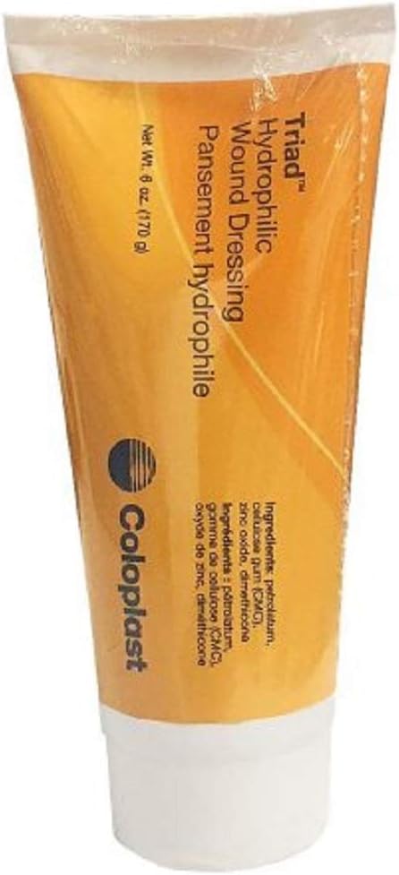 Coloplast Triad Hydrophilic Paste Wound Dressing 6Oz, Zinc-oxide Based, Sterile, Latex-free (1 Tube) by Coloplast