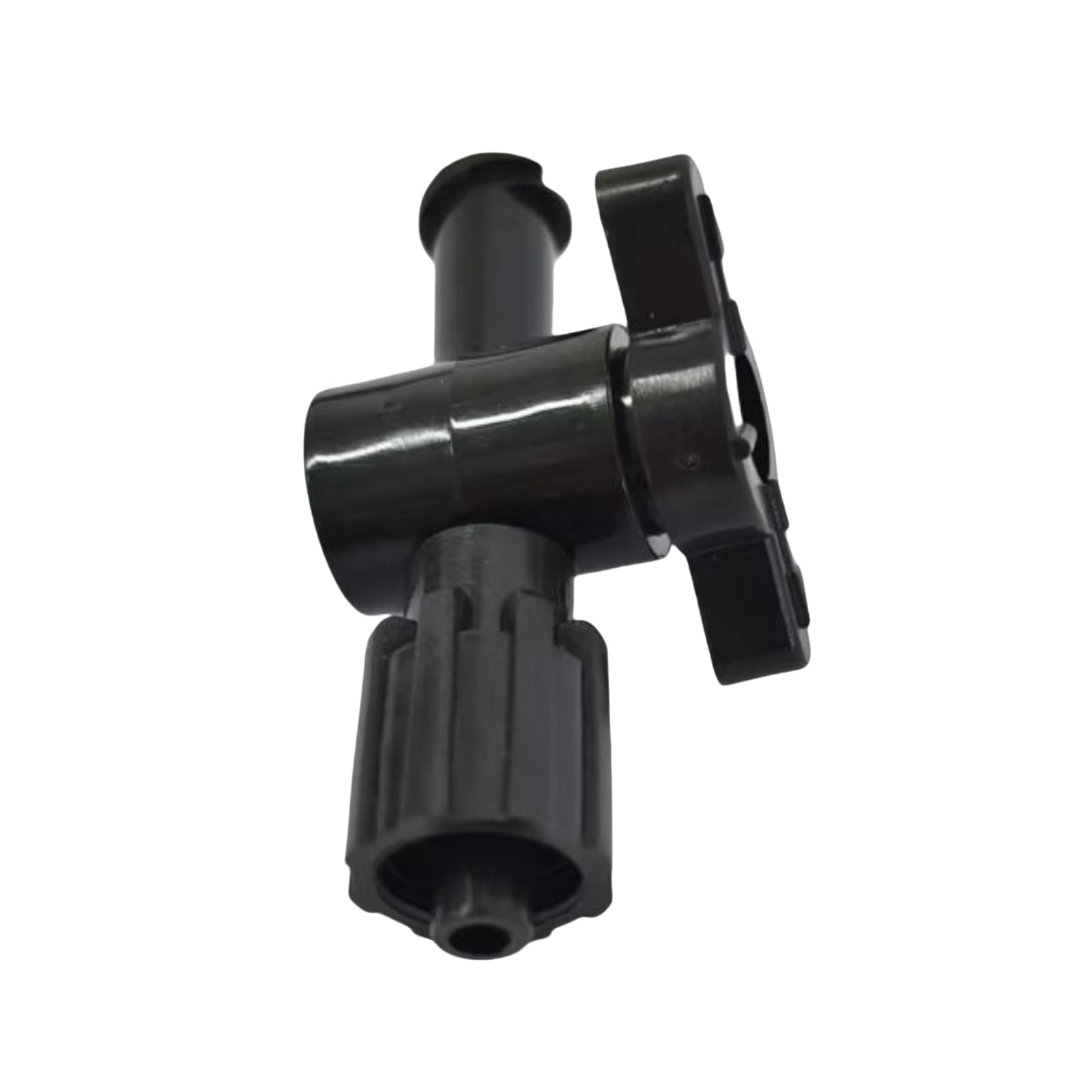 Paquete de 20 llaves de paso de 2 vías for transferencia e impresión de fluidos, interruptor de plástico reutilizable de PP duradero con tapa de bloqueo(Black)