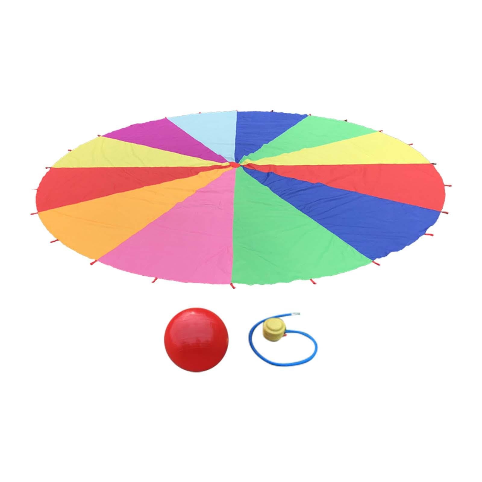kowaku Paracaídas, sombrilla, Playa, integración sensorial, percepción del Color con Pelota de Equilibrio, Juguete Educativo, Juguete de