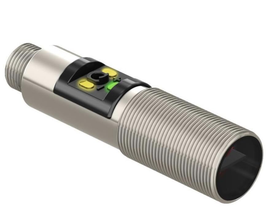 M18-3VPLV-Q8,Photoelectric Sensors M18-3 Series: Nickel-Plated Brass: Non-Polarized Retroreflective with Pot; Range: Variable to 7.5 m; Input: 10-30 V dc; Outputs: Complementary PNP; 4-pin M12