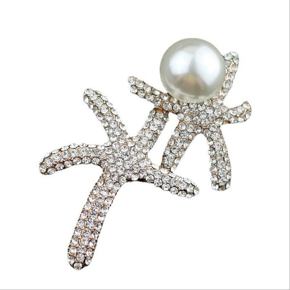 See full amazon price history chart for University Trendz Gold-Tone Crystal/Pearl Dual Star Fish Brooch for Women & Girls University Trendz Gold-Tone Crystal/Pearl Dual Star Fish Brooch for Women & Girls (B0CHPR4KFB) Amazon Price History, Amazon Price Tracker