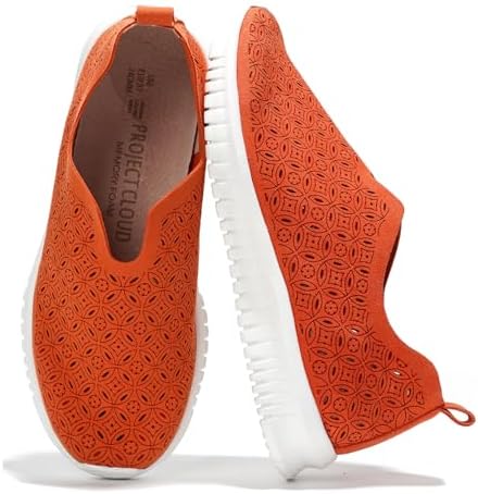 Project Cloud Platform Sneakers for Women Footwear – Memory Foam Comfortable Loafers for Women Shoes – Lightweight and Non-Slip Shoes Slip on Sneakers (Orchid)