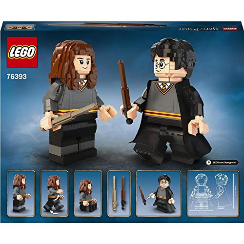 Image of Lego Wizarding World Iconic Brick-Built Harry & Hermione 76393 Building Set