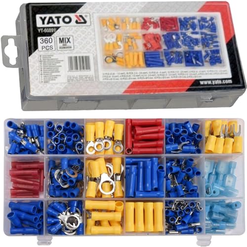 YATO - Set of Electrical Connections: 360 Pieces
